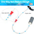 15 Feet Airline Tubing, Standard Aquarium Air Pump Accessories with Air Stone Disc and Connectors