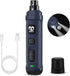 Casfuy Dog Nail Grinder with 2 LED Light - New Version 2-Speed Powerful Electric Pet Nail Trimmer, Professional Quiet