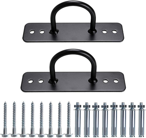 Hipiwe Battle Rope Wall/Ceiling Mount Anchor Bracket Hook for Suspension Straps, Crossfit Gymnastic Rings
