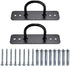 Hipiwe Battle Rope Wall/Ceiling Mount Anchor Bracket Hook for Suspension Straps, Crossfit Gymnastic Rings