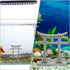 GANAZONO Japanese Shinto Shrine Torii Gate Miniature Ornament for Fish Tank Decoration