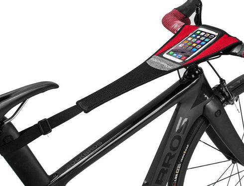 ROCK BROS Bike Sweat Guard, Bicycle Trainer Sweat Net with Phone Pouch for Indoor Cycling Training
