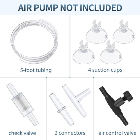 Pawfly Aquarium Bio Sponge Filter, Quiet Foam Filter with Airline Tubing and Accessories for Fish Tank up to 50 Gallon