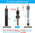 Mini 50W Aquarium Heater, Small Fish Tank Heater with Free Thermometer Sticker, 50 Watt.