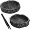 2PCS Reptile Water Dish Food Bowl Set, Feeding Tweezers Tong for Leopard Gecko, Lizard, Frog, Snake, Tortoise