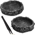 2PCS Reptile Water Dish Food Bowl Set, Feeding Tweezers Tong for Leopard Gecko, Lizard, Frog, Snake, Tortoise