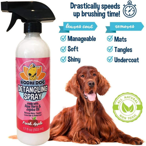 Bodhi Dog Detangling Spray | Dog and Cat Fur Detangler Spray | Grooming Essentials, Made in USA