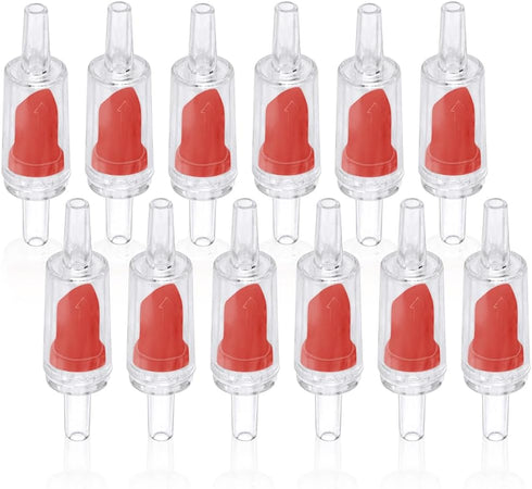 Aquarium Air Pump Check Valve 12PCS, One Way Non-Return Check Valve for 3/16 Inch Airline Tubing