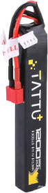 Tattu 11.1V LiPo Airsoft Stick Battery - 3S 1200mAh 25C Battery Pack with T Connector