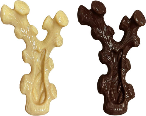 2 Pack Dog Chew Toys for Aggressive Chewers, Tough Indestructible Dog Bones for Medium/Large Breeds