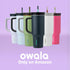 Owala Stainless Steel Triple Layer Insulated Travel Tumbler, 40 oz with Spill Resistant Lid, Light Purple
