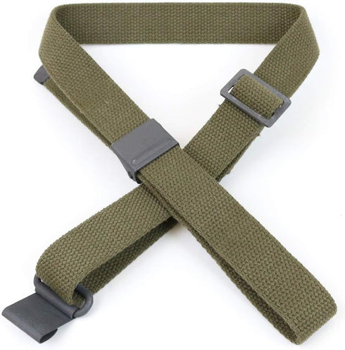 Green Web Sling M1 Garand US GI Pattern, Two Point OD Cotton, Made in USA