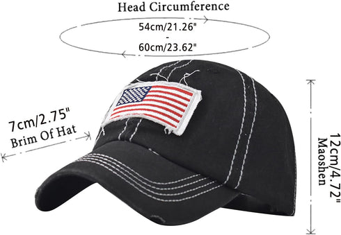 YOLAI Summer Casual Mens and Womens Fashion Sunscreen Baseball Caps Retro Broken Holes Shade Hats