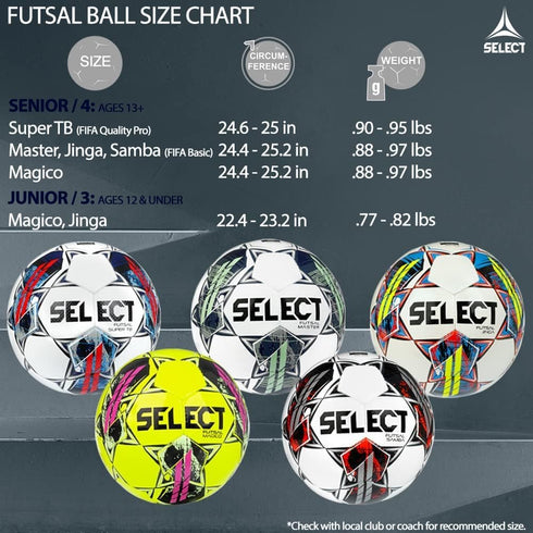 Vibrant Select Jinga Futsal Ball | High-Performance Soccer Ball for Enhanced Control