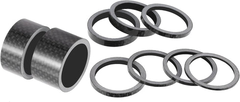 Sumind 11 Pieces Bike Carbon Fiber Headset Spacer - Bicycle 1-1/8 Inch, 7 Size