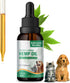 Hemp Oil for Dogs Cats, Pure Drops for Pain Anxiety Relief, Joint Support, Skin Health, Omega 3-6-9 Fatty Acids