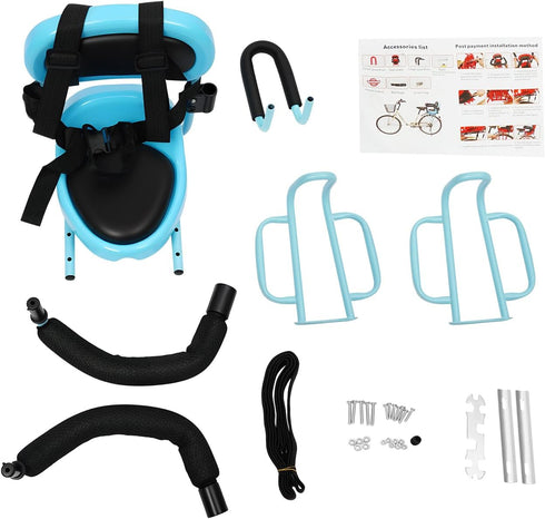 YIYIBYUS Baby Bike Seat Rear Mounted Toddler Kids Bike Seat for Adult Bike Back Mount Removable Safety Back Child