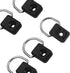 Kayak D Ring with Screw Kit, 10pcs Boat Fishing Rigging Rings Loop Mounting Kit for Canoe & Sailing