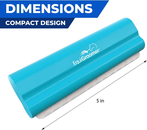 Deshedding Brush for Dogs Cats EasyGroomer | Turquoise | Undercoat Tool for Large and Small Pets