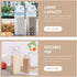 3pcs 500ml NUOBESTY Ps Milk Carton Bottles Household Water Containers for Outdoor Supply and Travel To-go Drinkware