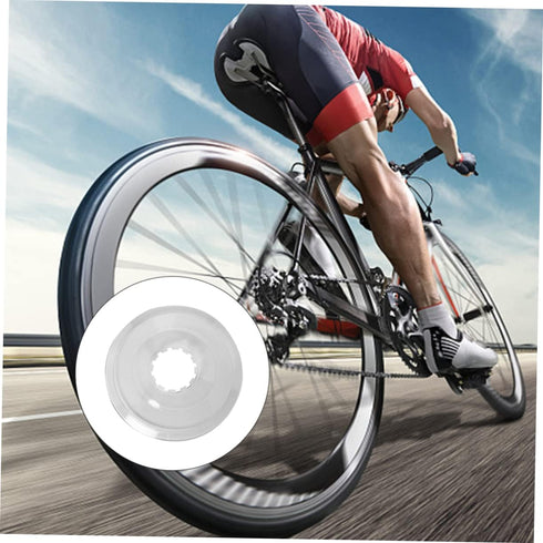 Toddmomy 2pcs Flywheel Guard, Bike Accessories for Bicycle Spokes, Clear Spoke Protector and Rear Hub Cover