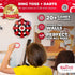 20+ Swooc Games Hook Darts Ring Toss Game Wood Board & Soft Rings Games Included for Kids & Adults Wall Mounted Ring