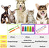 Zeyaa 10 Pack 2 3 5 Pack Pet Dog Toothbrush, Triple Head Pet Toothbrushes Double Head Tooth Brush Finger Rubber