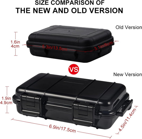 Plastic Storage Case, Durable Fishing Tackle Box, Waterproof Dry Storage Box for Camping Fishing