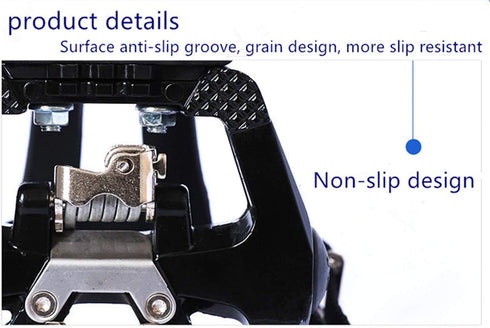 YBEKI SPD Pedals, Hybrid Pedal with Toe Clip & Straps, Suitable for Spin Bike & Indoor Exercise Bikes