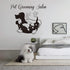 Pet Wall Sticker - Removable PVC Decals for Grooming Salon, Create a Playful Atmosphere (Black, 22"x18")