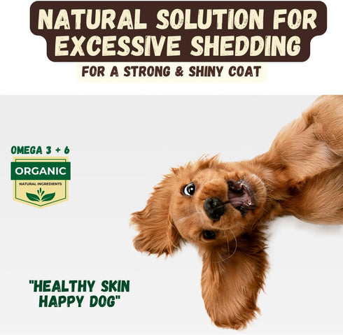 6 Deshedding Dog Shampoo Bar for Shedding Control, Natural Ingredients with Coconut Oil & Shea Butter | No Plastic
