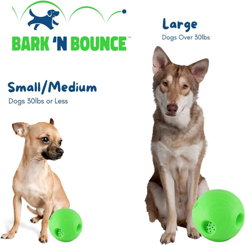 The Outdoor Optimist Bark N Bounce Interactive Dog Toys, 6.5in Ball for Large Dogs