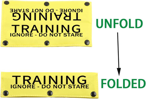 JXGZSO Training Ignore Do Not Stare Reactive Dog Leash Sleeve, Do Not Pet Training Dog Leash Wrap