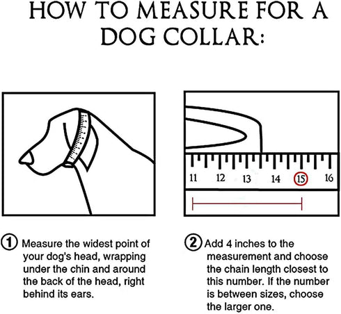 15mm Black Dog Chain Collar - Strong Stainless Steel Cuban Link Walking Collar for Small Medium Dogs (26 Inches)