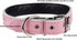 Rhinestones Pet Dog Collars Adjustable Sparkly Crystal Studded Genuine Leather Pet Collar for Small and Medium Dog 1" Wide