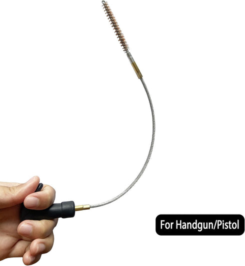 Gun Cleaning Flexible Cable Set (8''+33''), T-handle 8-32 Thread for Rifle Shotgun Pistol Handgun