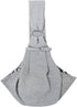 Surblue Pet Sling Carrier Bag with Hands-Free Reversible Belts, Safe Comfortable Adjustable Crossbody Shoulder Outdoor Travel Pet Tote Suitable for Small Dog Cat Puppy up to 12 lb (Grey)