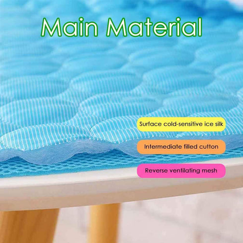 Pet Cooling Mat for Dogs Cats, Dog Cooling Mat Summer Dog Cooling Pad, Cat Cooling Mat Ice Silk Self Cooling Pad for Beds/Sofa/Couches/Car Seats/Floors