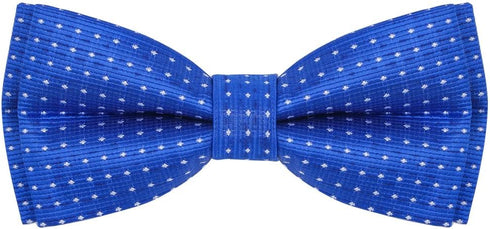 Rhea Rose Dog Collar with Bow Tie, Soft Durable Gift for Girl or Boy, Blue Dot Small