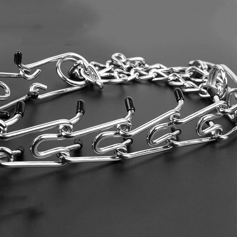 Love Dream Dog Prong Training Collar, Adjustable Metal Choke Pinch Collar for Small Medium Large Dogs