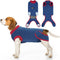 IDOMIK Dog Recovery Suit for Female Spay, Adjustable Anti-Licking Onesie, Soft Abdominal Wound Bandage