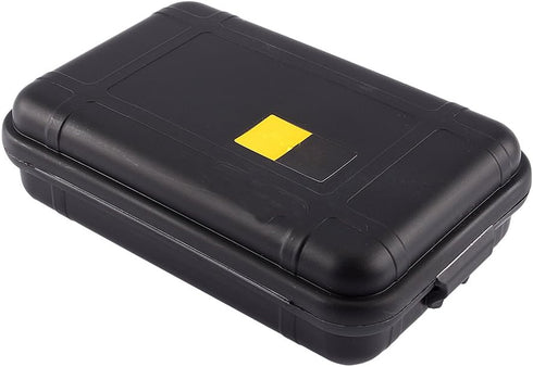 Yosoo Outdoor Waterproof Airtight Survival Storage Case Container, Small Waterproof Box (Black, S) for Fishing Carry