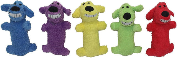 MultiPet 6 inch Loofa Dog (Assorted Colors) (Pack of 2)
