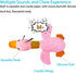 Large Goose Puppy Toys, Squeaky Crinkle Duck Dog Chew Toys for Small Medium Breeds, Puppy Teething Toys, Pink (4 Pack)