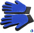Pet Grooming Gloves, Cat Brushes for Gentle Shedding, Efficient Hair Remover Mittens for Dogs & Cats (Blue)