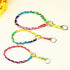 Rainbow Color Stainless Steel P Chock Metal Chain Training Dog Collars for Small Medium Large Dogs