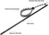 VBESTLIFE 34Cm Diving Stick Pointer Aluminum Scuba Noise Maker Stick Rod Pointer Lobster Tickle Stick with Parachute