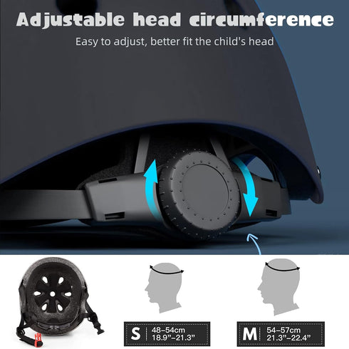 Kids Helmet Set, Adjustable Protection for Children 3-8 Years, Includes Elbow Pads, Knee Pads, Wrist Pads