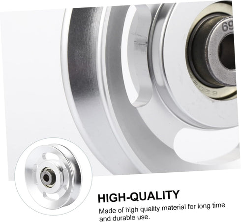 YARNOW 4pcs Aluminum Alloy Pulley Exercise Wheel, Cable Pulley Attachments for Home Gym Replacement Parts