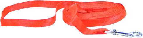 Water & Woods Nylon Dog Check Cord by Coastal Pet, Durable Training Leash, Safety Orange, 5/8" x 25'
